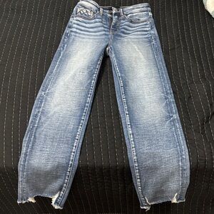 Buckle Light Blue Flare Jeans